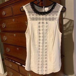 Detailed sleeveless blouse from Anthropologie